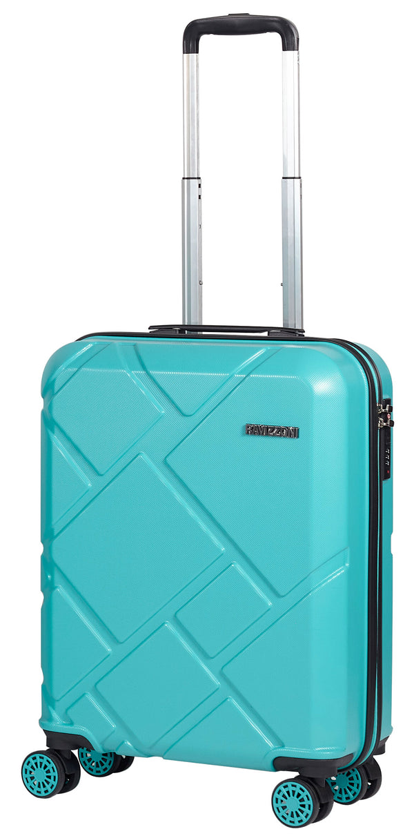 Trolley Bagage à Main Rigide ABS 4 Roues TSA Ravizzoni Mangue Turquoise acquista