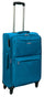 Valise Trolley Souple Moyenne en Polyester 4 Roues TSA Ravizzoni Singapore Bleu Pétrole