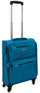Valise Trolley Souple Bagage à Main en Polyester 4 Roues TSA Ravizzoni Singapore Bleu Pétrole