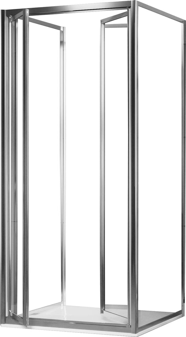 Cabine de douche 3 côtés 2 portes battantes en cristal transparent 4-6mm H185 Fosterberg Skagen Différentes tailles prezzo