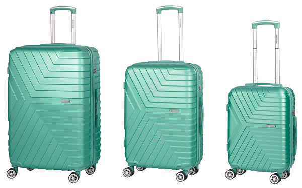 Lot de 3 Valises Trolley Rigides en ABS 4 Roues TSA Ravizzoni Picasso Vert Sauge acquista