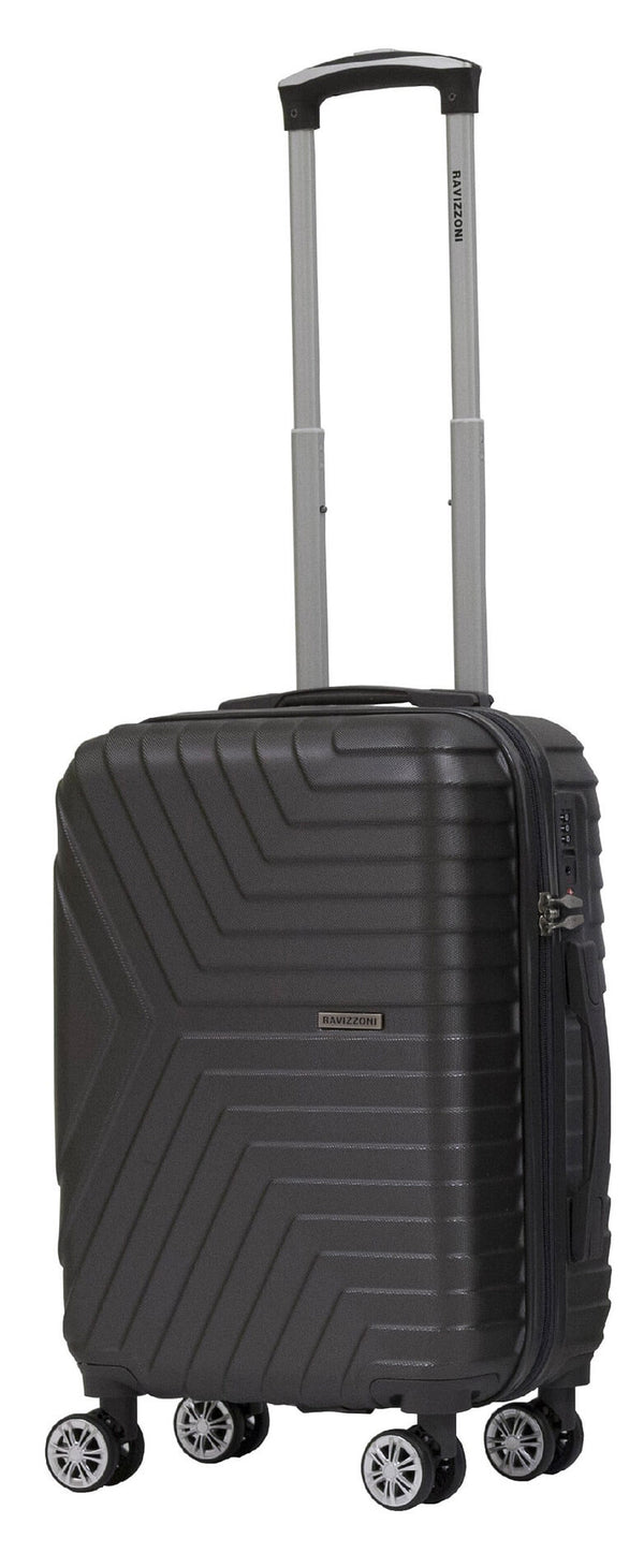 online Valise Trolley Bagage à Main Rigide en ABS 4 Roues TSA Ravizzoni Picasso Gris