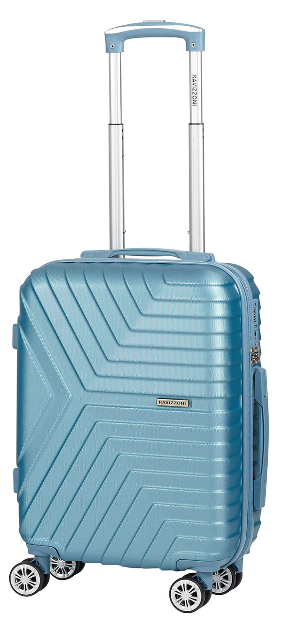 acquista Valise Bagage à Main Rigide Trolley en ABS 4 Roues TSA Ravizzoni Picasso Bleu