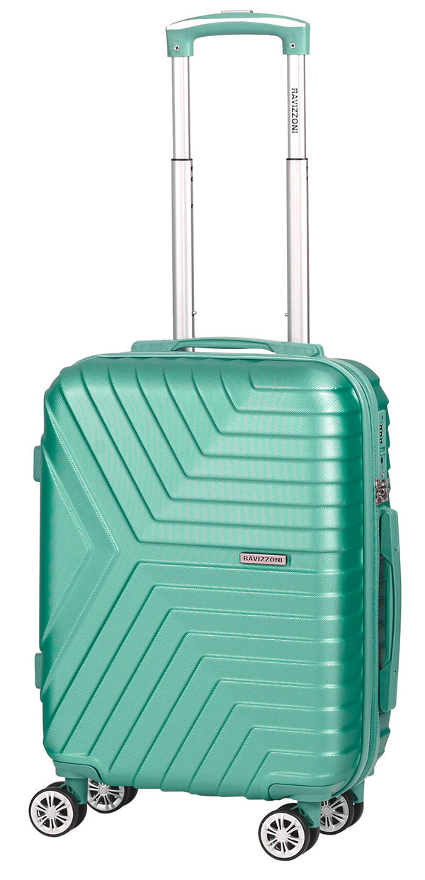 online Valise Bagage à Main Rigide Trolley en ABS 4 Roues TSA Ravizzoni Picasso Vert Sauge