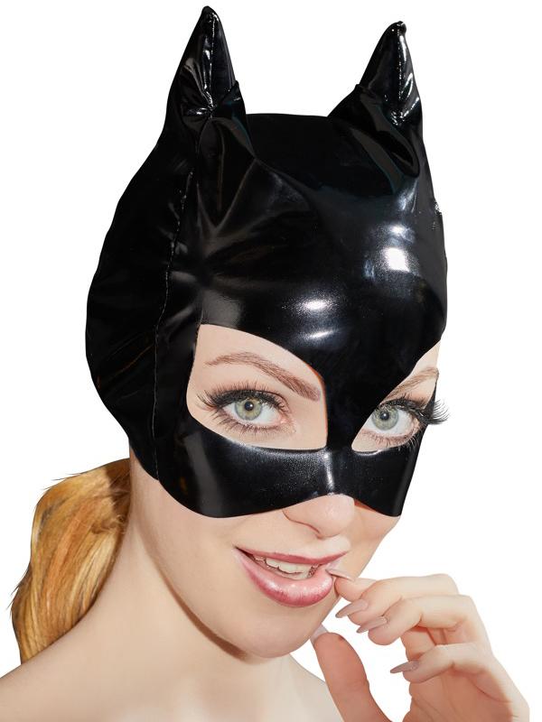 prezzo Masque de chat en vinyle noir