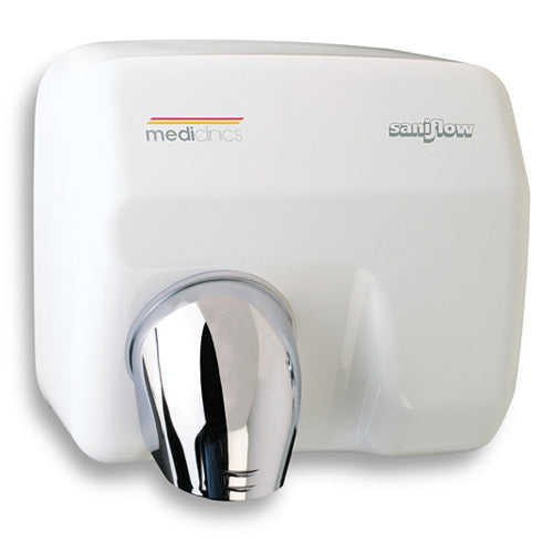 prezzo Sèche-mains automatique à air chaud en acier blanc Mediclinics Saniflow E05A 