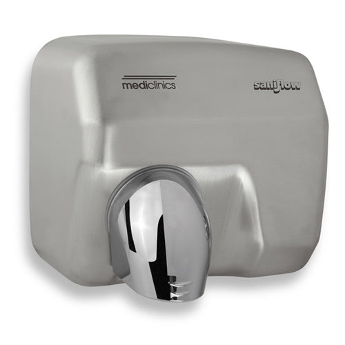Sèche-mains automatique à air chaud en acier satiné Mediclinics Saniflow E05Acs  online