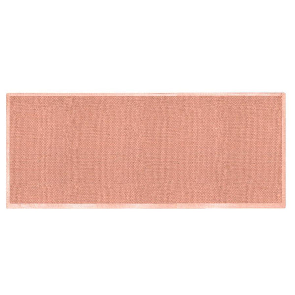 Tappeto Bagno Design Trama Semplice 50x150 cm in Cotone Rosa prezzo