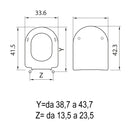 Copriwater per Modello Esedra Ideal Standard Saniplast Valencia Bianco-3