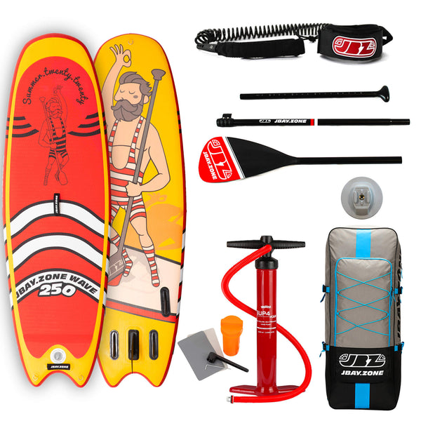 SUP Stand Up Paddle Board Gonflable 248x77x10 cm avec Sac à Dos Paddle et Accessoires Jbay.Zone Wave Y2 sconto
