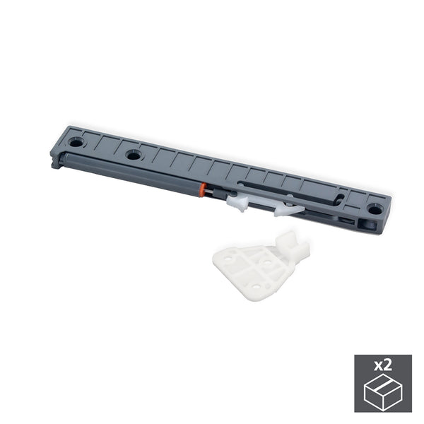 Mécanisme de fermeture amortie en plastique gris Emuca pour tiroir Ultrabox 350-500 mm prezzo