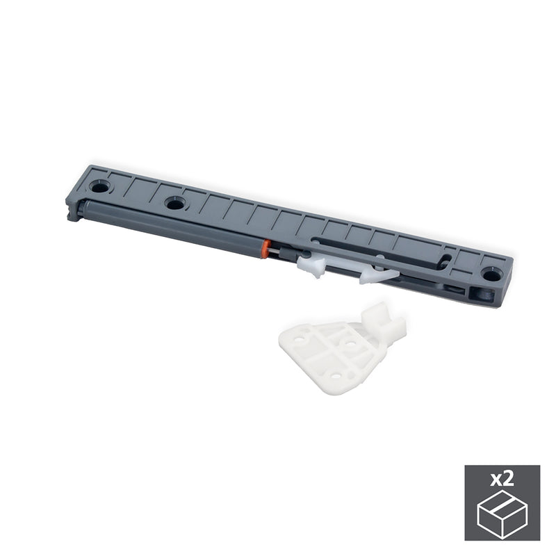 Meccanismo di Chiusura Soft per Cassetto Ultrabox 350-500 mm Plastica Grigio Emuca-1