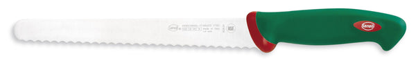 Couteau à pain professionnel lame 24 cm vert manche antidérapant Sanelli Premana online