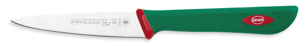 Couteau d'office professionnel lame 10 cm vert manche antidérapant Sanelli Premana online