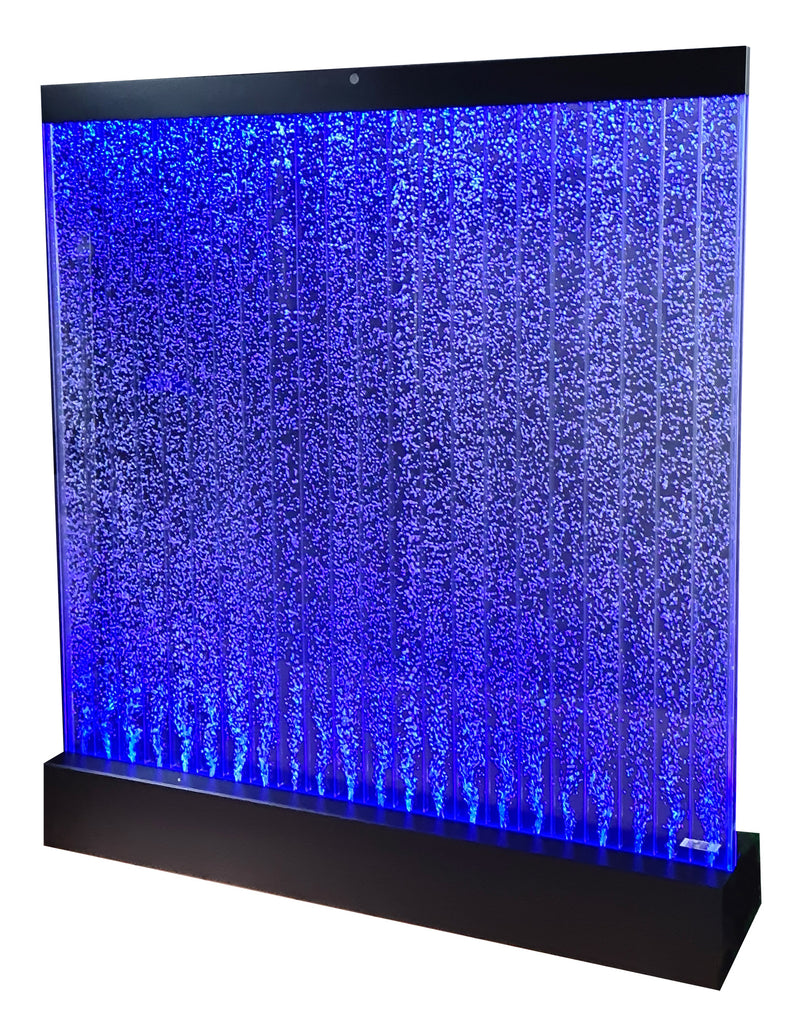 Muro d’Acqua con Bolle Verticali 180x200 cm in Plexiglas con LED Perlage Corallo Gigante-1