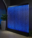 Muro d’Acqua con Bolle Verticali 180x200 cm in Plexiglas con LED Perlage Corallo Gigante-2