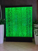 Muro d’Acqua con Bolle Verticali 150x200 cm in Plexiglas con LED Perlage Corallo Grande-3