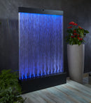 Muro d’Acqua con Bolle Verticali 100x150 cm in Plexiglas con LED Perlage Corallo Medio-2