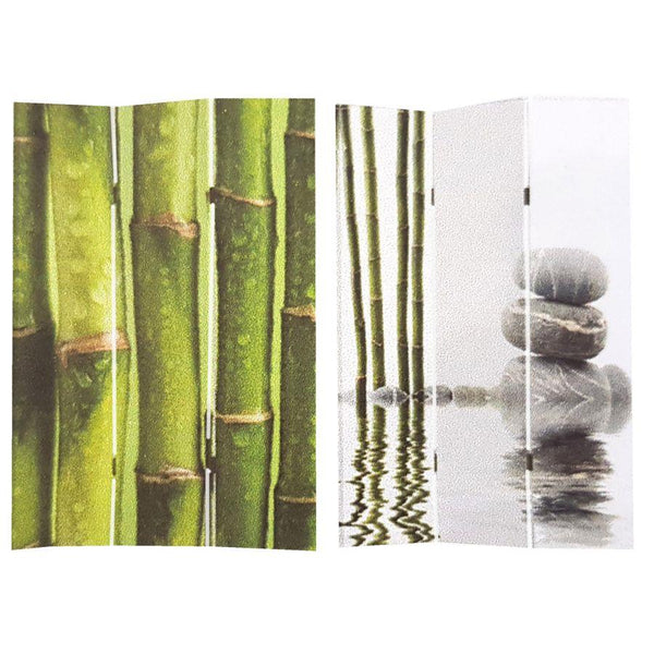 Paravent 3 panneaux 120,6x2,5xh180 cm Imprimé Bambou Vert acquista
