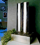 Cascata a Parete Verticale 70x130x50 cm in Acciaio Topazio-4