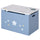 Boîte de rangement pour jouets en MDF bleu 55x34x35,5 cm