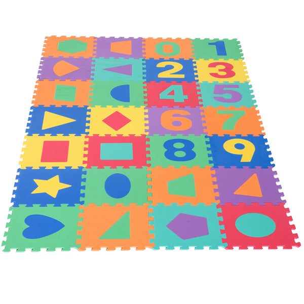 sconto Tapis de Jeu Puzzle pour Enfants 28 Carreaux 31x31 cm