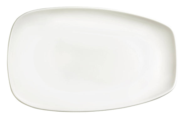 acquista Assiette creuse rectangulaire 33,5x20,5x4 cm en Porcelaine Allluminique Kaleidos Aluxina Blanc