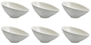 Set 6 Coppette Oblique 8x11,5x5,5 cm in Porcellana Allluminica Kaleidos Aluxina Bianche-1
