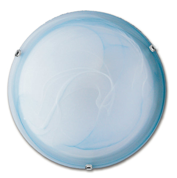 online Plafonnier rond classique 50 cm verre bleu ombré E27