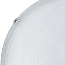 Plafoniera Tonda 40 cm Vetro Sfumato Bianco Interno Classico E27 Ambiente 32/28201-2