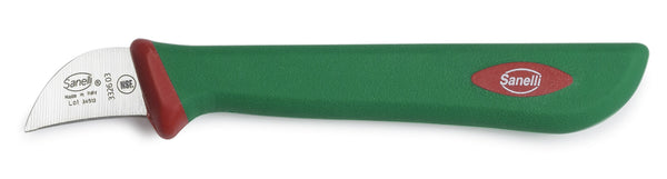 acquista Couteau à Châtaignes Lame 3 cm Antidérapante Sanelli Premana Manche Vert/Rouge