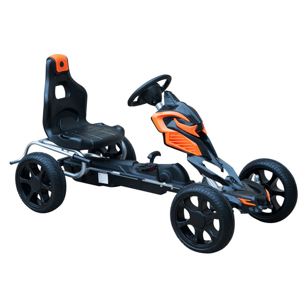 online Kart à pédales pour enfants orange et noir
