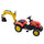 Tracteur à pédales avec pelle pour enfants 131x42x59 cm Rouge