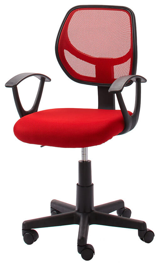 acquista Chaise de bureau opérative en tissu rouge Motti Astra