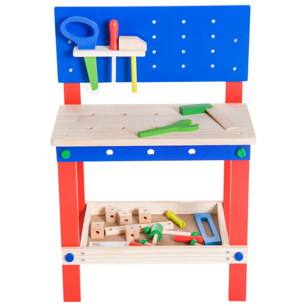 Établi jouet en bois pour enfants avec 20 accessoires acquista