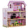 Maison de poupée pour enfants à 3 étages avec ascenseur rose 60x30x71,5 cm
