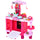Cuisine jouet pour enfants avec ustensiles 78x29x87 cm rose