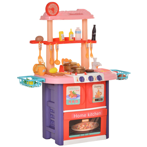 Cuisine jouet pour enfants 71,5x35x85,5 cm avec ustensiles multicolores sconto
