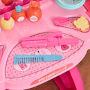 Postazione Trucco Specchiera Giocattolo per Bambini con Specchio e Accessori Rosa e Rosso-8