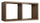 Etagère rectangulaire 2 compartiments muraux 70x30x23,7 cm en bois de fibre de chêne Morgana Maxi Tabac
