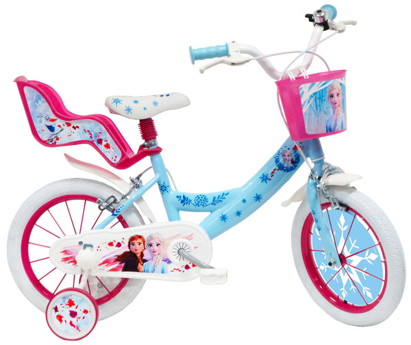 Bicicletta per Bambina 14" 2 Freni Disney Frozen Azzurra prezzo
