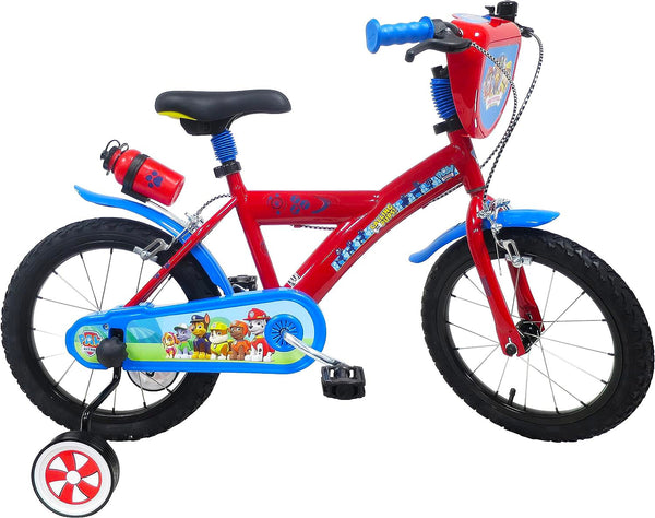 Bicicletta per Bambino 14" 2 Freni Paw Patrol Rossa - Rossa/blu prezzo
