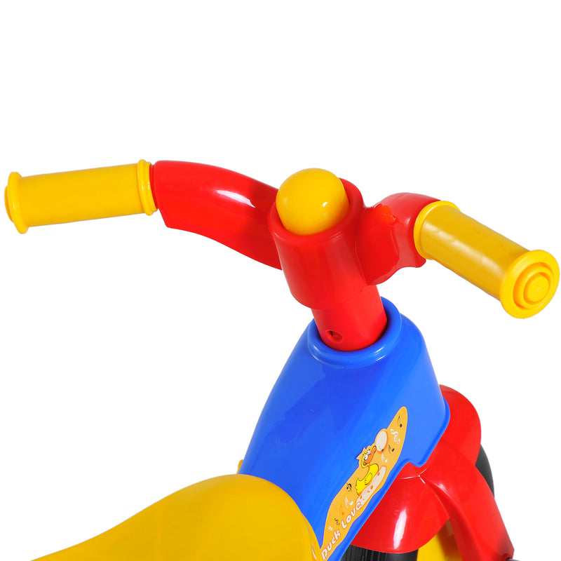 Triciclo a Pedali per Bambini con Cestino Portaoggetti Colorato -7