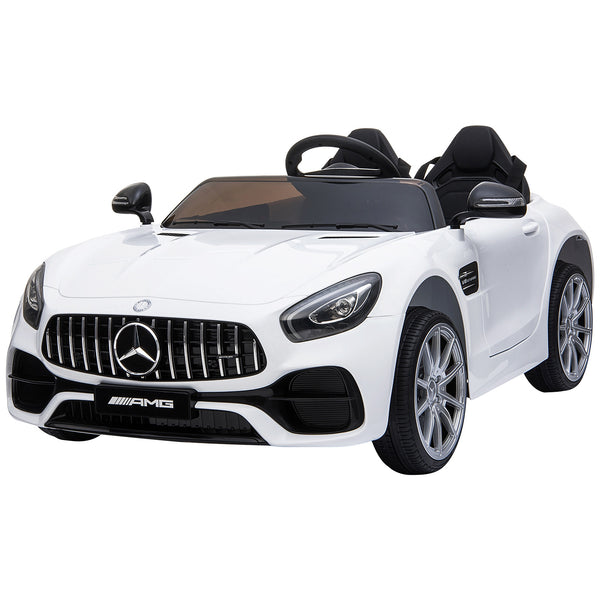 prezzo Voiture Electrique pour Enfants 2 Places 12V Mercedes GTR AMG Blanc