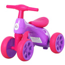 Triciclo per Bambini 4 Ruore  Primi Passi Viola e Fucsia-1