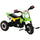 Tricycle à pédales pour enfants en forme de moto verte