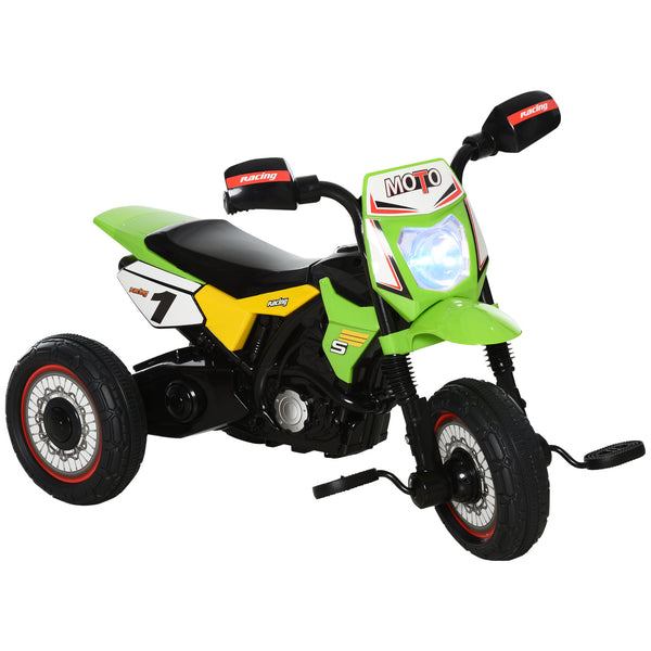 Tricycle à pédales pour enfants en forme de moto verte prezzo