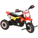 Triciclo a Pedali per Bambini a Forma di Moto Rosso-1