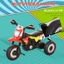 Triciclo a Pedali per Bambini a Forma di Moto Rosso-4