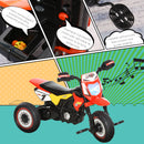 Triciclo a Pedali per Bambini a Forma di Moto Rosso-5